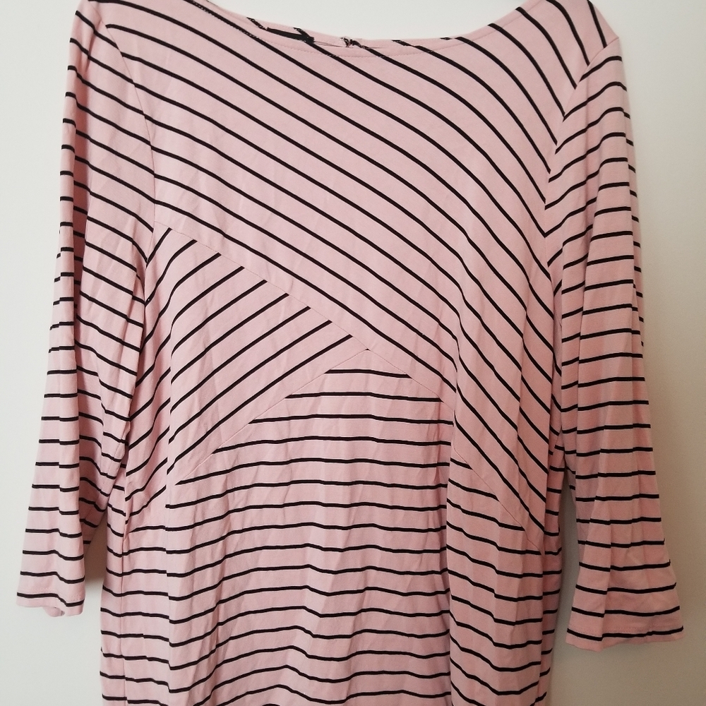 Womens striped stretchy blouse